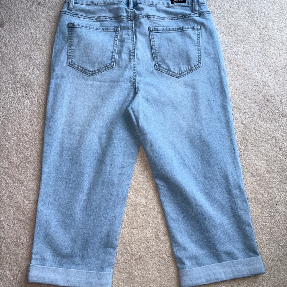 Earl Jeans capri Blue Denim size 8 - Picture 9 of 9